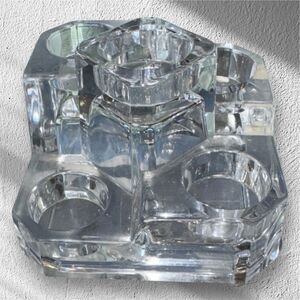 Partylight 5 Candle Clear Crystal Castle Holder